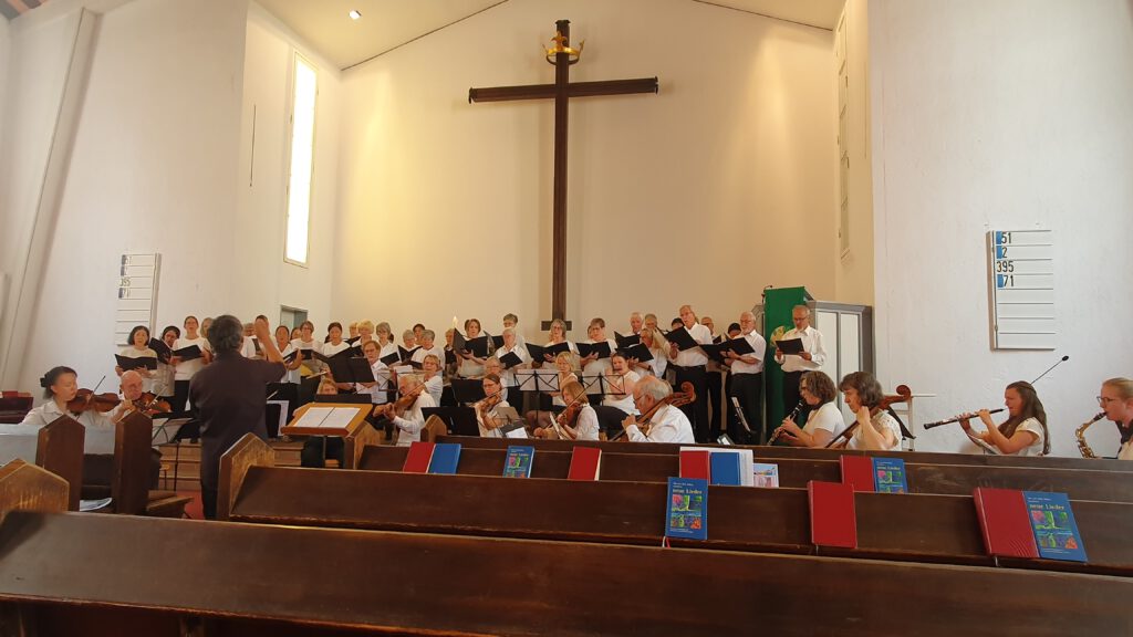 Mitwirkung im Gottesdienst am  05.07.26 in der Matthäuskirche zusammen mit dem deutsch-japanischen Chor Der Flügel und dem Chor an der Kosterkirche Bad Herrenalb und dem vhs-Orchester